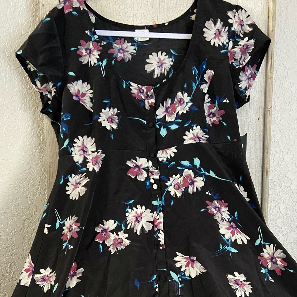 Black Floral Oneill Dress
